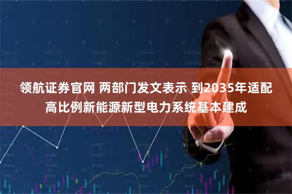 领航证券官网 两部门发文表示 到2035年适配高比例新能源新型电力系统基本建成