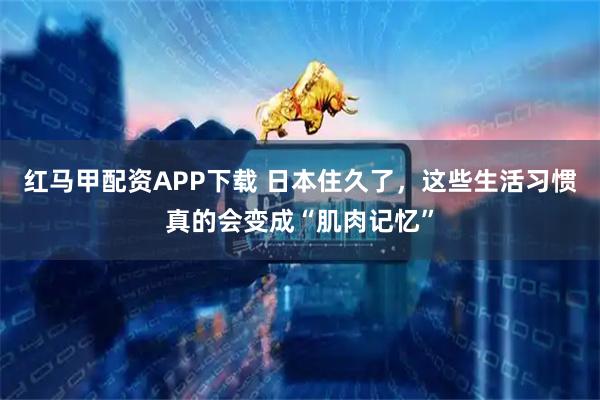 红马甲配资APP下载 日本住久了，这些生活习惯真的会变成“肌肉记忆”